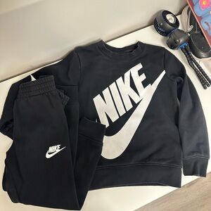 Nike Black and White Logo Tracksuit